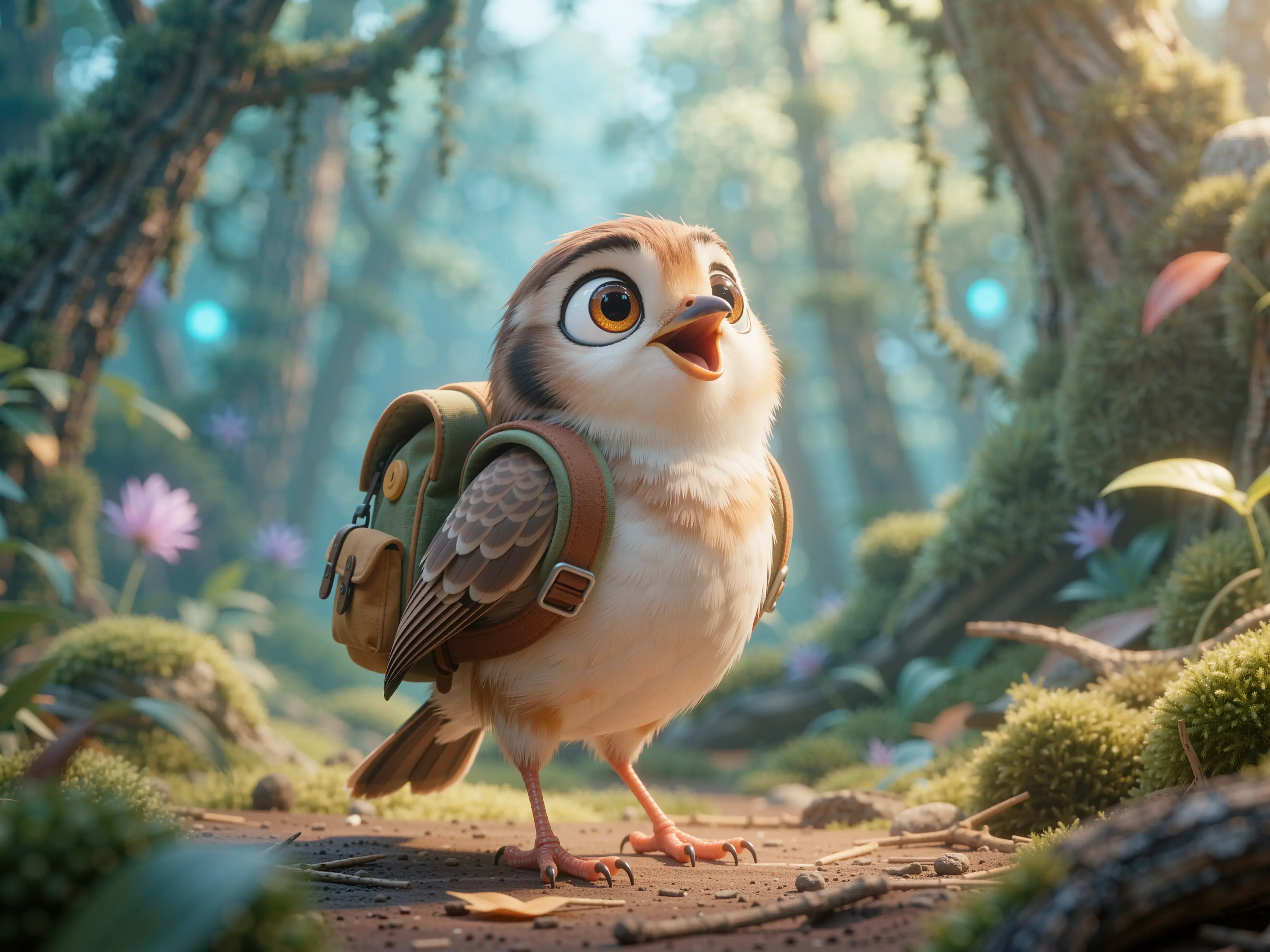 AI Generated Cartoon Bird