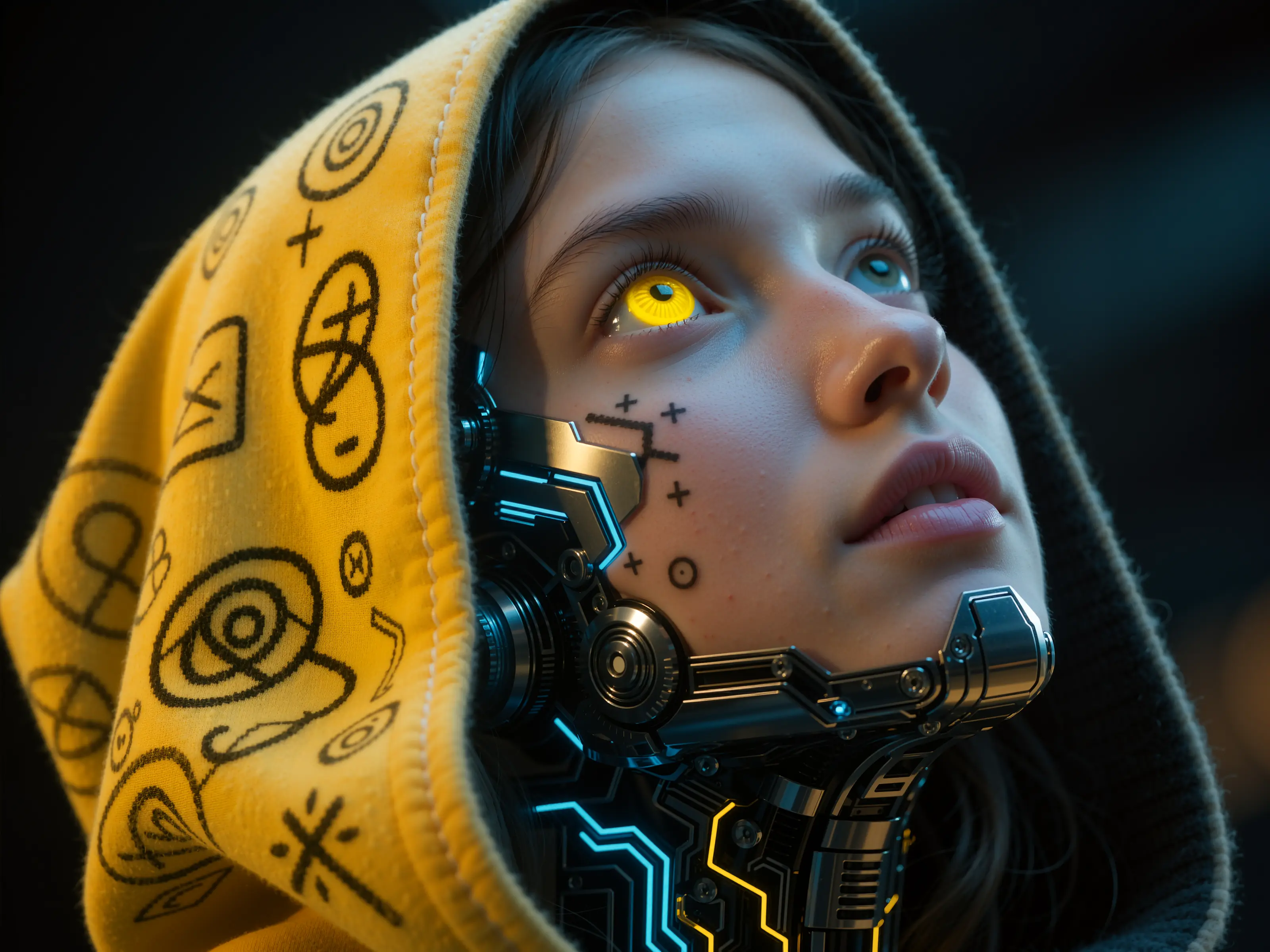 AI Generated Cyberpunk Woman