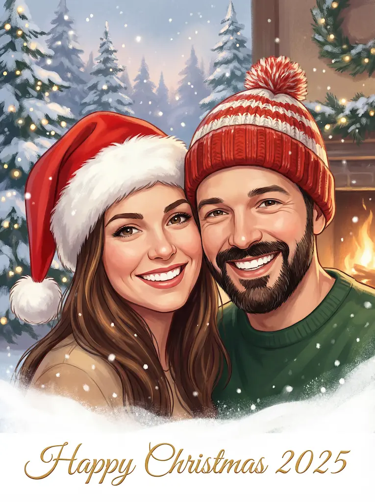 AI Generated Christmas Scene